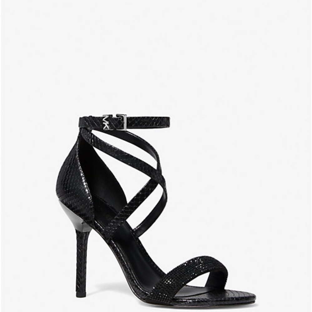 MICHAEL KORS Astrid Snake Embossed Sandal
